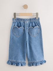 Denim Frill Hem Wide Leg Jeans (3mths-7yrs) - Image 6 of 8