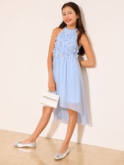 Lipsy Blue 3D Bodice Occasion Dress (7-16yrs) - Image 4 of 5