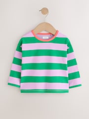 Denim Stripe T-Shirt Dungaree and Tights Set (3mths-7yrs) - Image 8 of 14