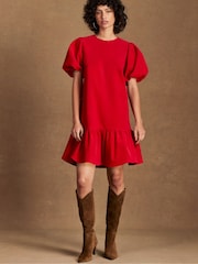 Ro&Zo Red Baby Cord Mini Dress - Image 1 of 4