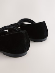 Terciopelo negro - Zapatos de ocasión Mary Jane con cierre de toque - Imagen 5 de 5
