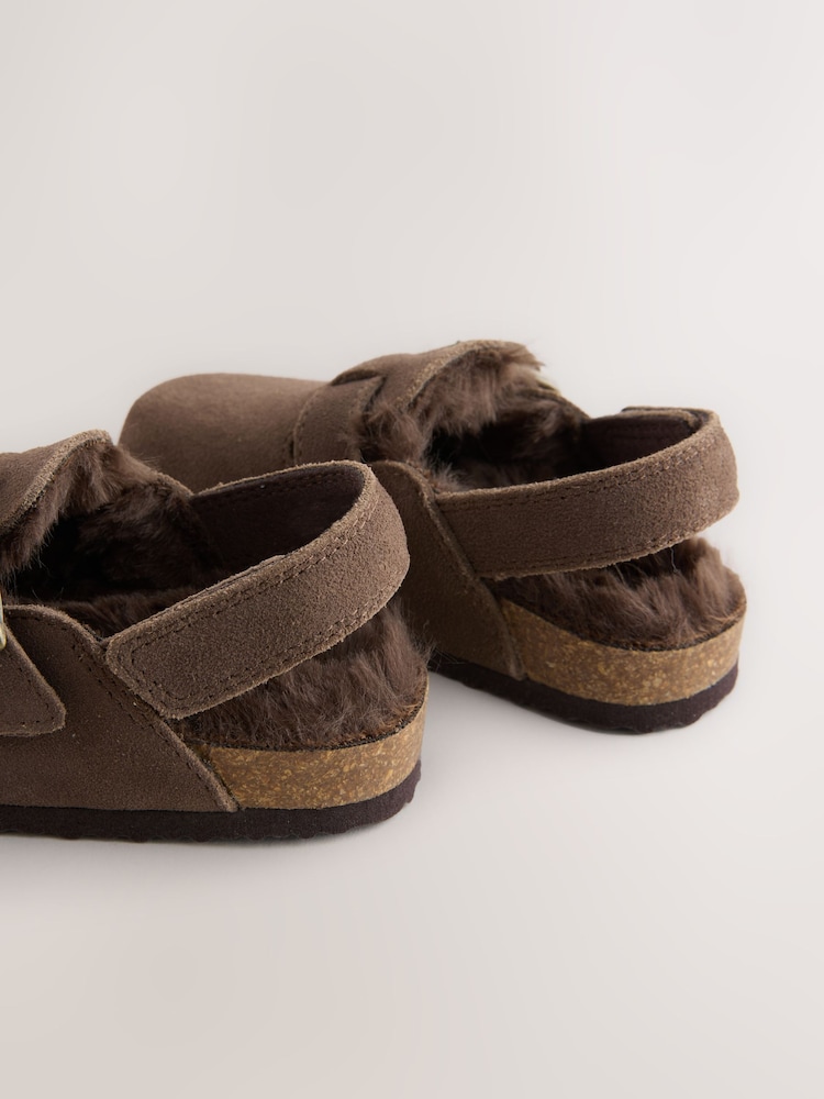 Chocolate Brown Standard Fit (F) Leather Clogs - Image 5 of 5 Chocolate Brown Standard Fit (F) Leather Clogs - Image 5 of 5