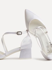 Linzi Cream Bridal Faith Crossover Low Court Heels - Image 5 of 5