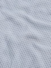 Peckham Rye Blue Honeycomb Knitted Crew Neck Jumper - Image 9 of 9