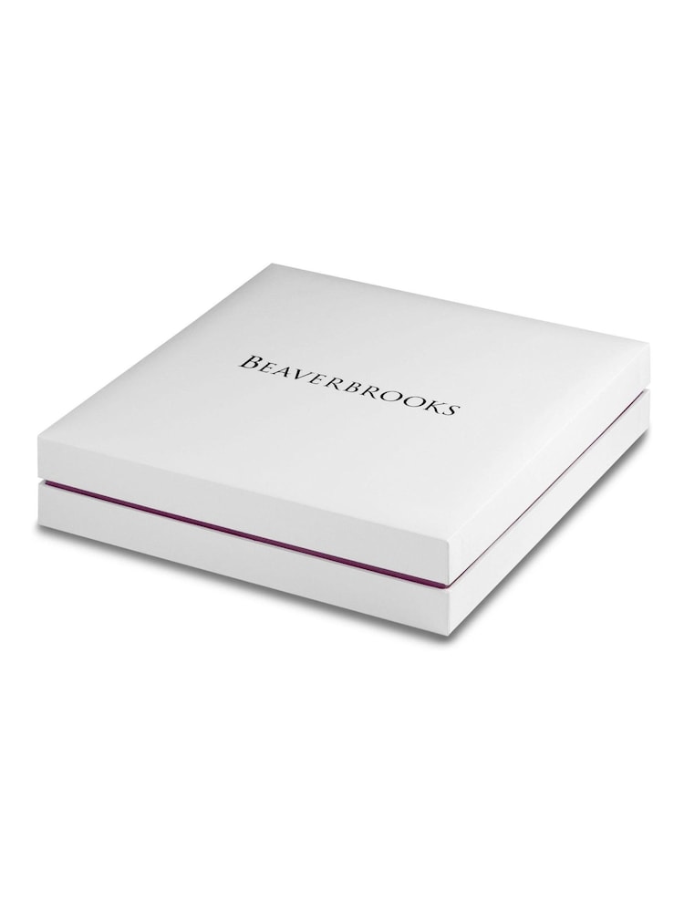 Beaverbrooks Silver Tone Pear Shaped Cubic Zirconia Necklace - Image 2 of 3 Beaverbrooks Silver Tone Pear Shaped Cubic Zirconia Necklace - Image 2 of 3