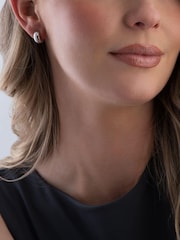Beaverbrooks Silver Huggie Hoop Earrings - Image 1 of 4