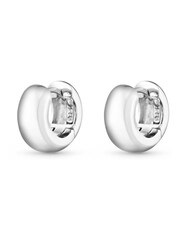 Beaverbrooks Silver Huggie Hoop Earrings - Image 3 of 4
