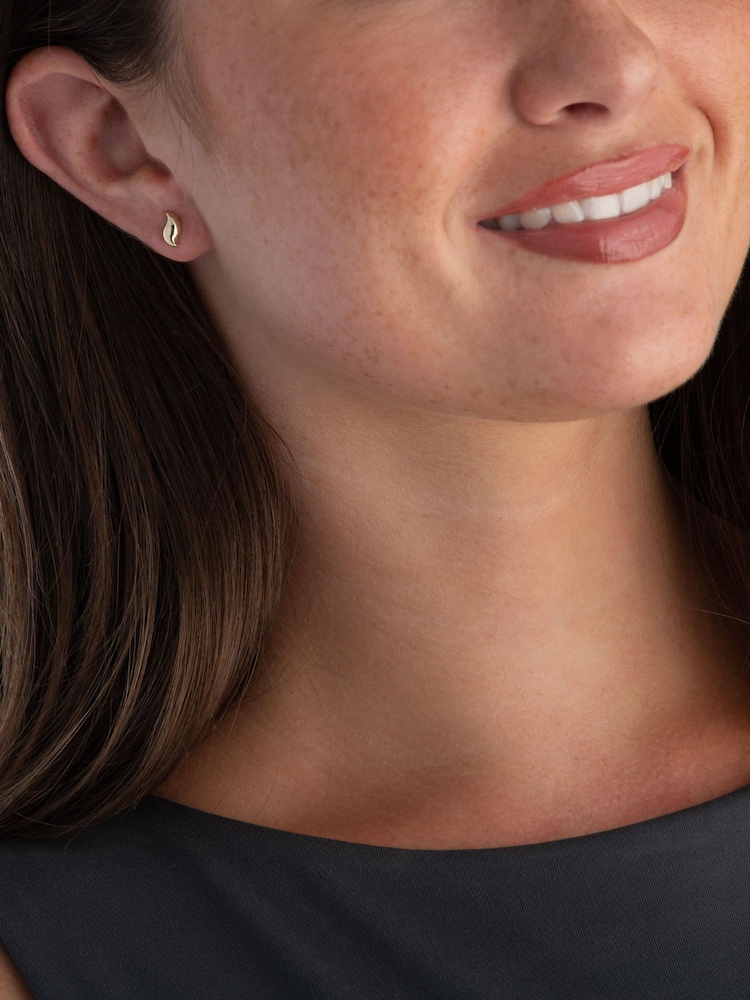 Beaverbrooks 9ct Yellow Gold Plated Stud Earrings - Image 4 of 4 Beaverbrooks 9ct Yellow Gold Plated Stud Earrings - Image 4 of 4