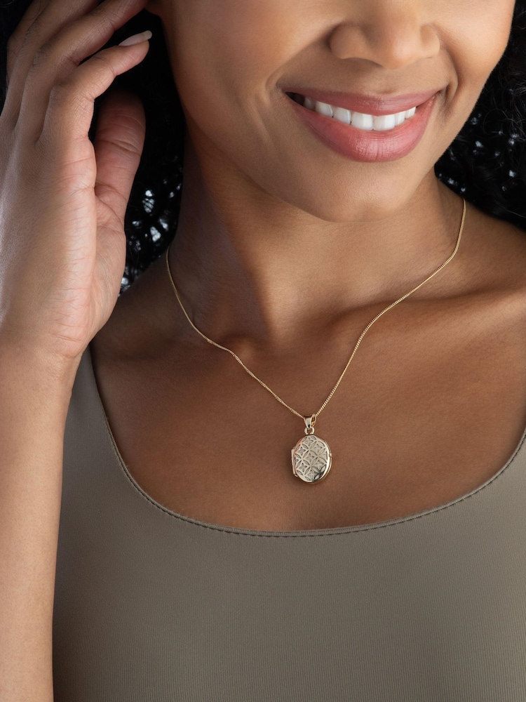 Beaverbrooks 9ct Yellow Gold Plated Locket Pendant - Image 5 of 5 Beaverbrooks 9ct Yellow Gold Plated Locket Pendant - Image 5 of 5