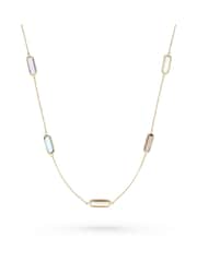 Beaverbrooks 9ct Yellow Gold Multi-Coloured Cubic Zirconia Necklace - Image 2 of 4