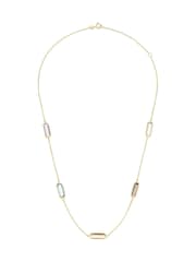 Beaverbrooks 9ct Yellow Gold Multi-Coloured Cubic Zirconia Necklace - Image 3 of 4