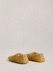 White Stuff Yellow Borg Mary Jane Slippers - Image 3 of 4