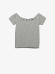 Superdry Grey Vintage Logo Embroidered T-Shirt - Image 1 of 2