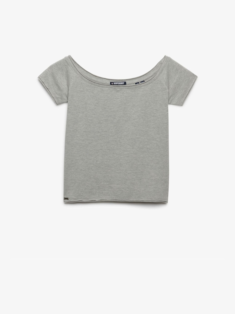 Superdry Grey Vintage Logo Embroidered T-Shirt - Image 1 of 2