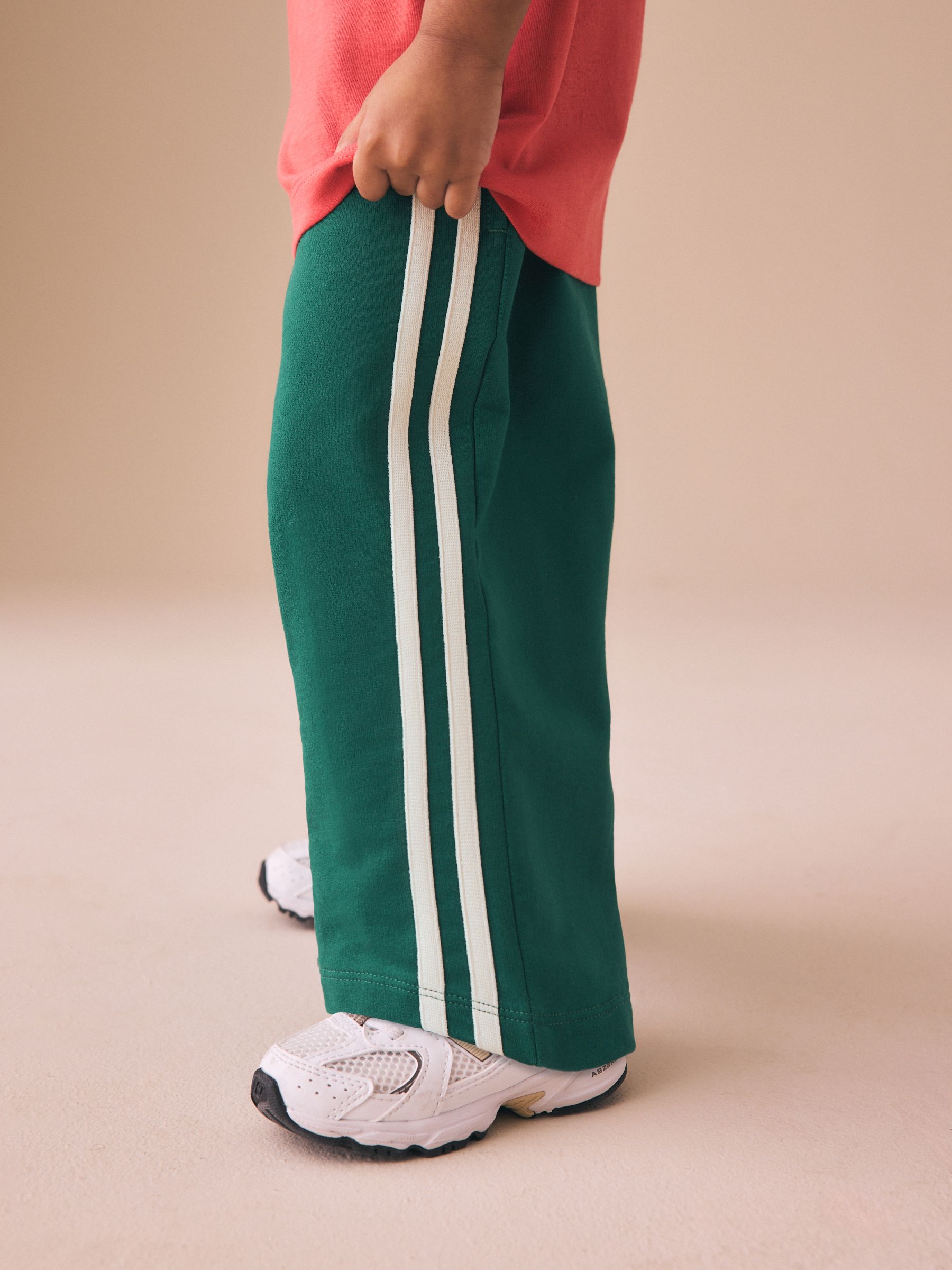 Buy Green Wide Leg Side Stripe Joggers (3mths-7yrs) from Next USA