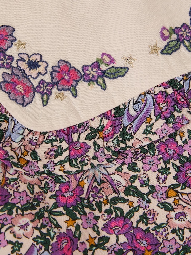 Monsoon Purple Baby Floral Print Dress - Image 3 of 3 Monsoon Purple Baby Floral Print Dress - Image 3 of 3
