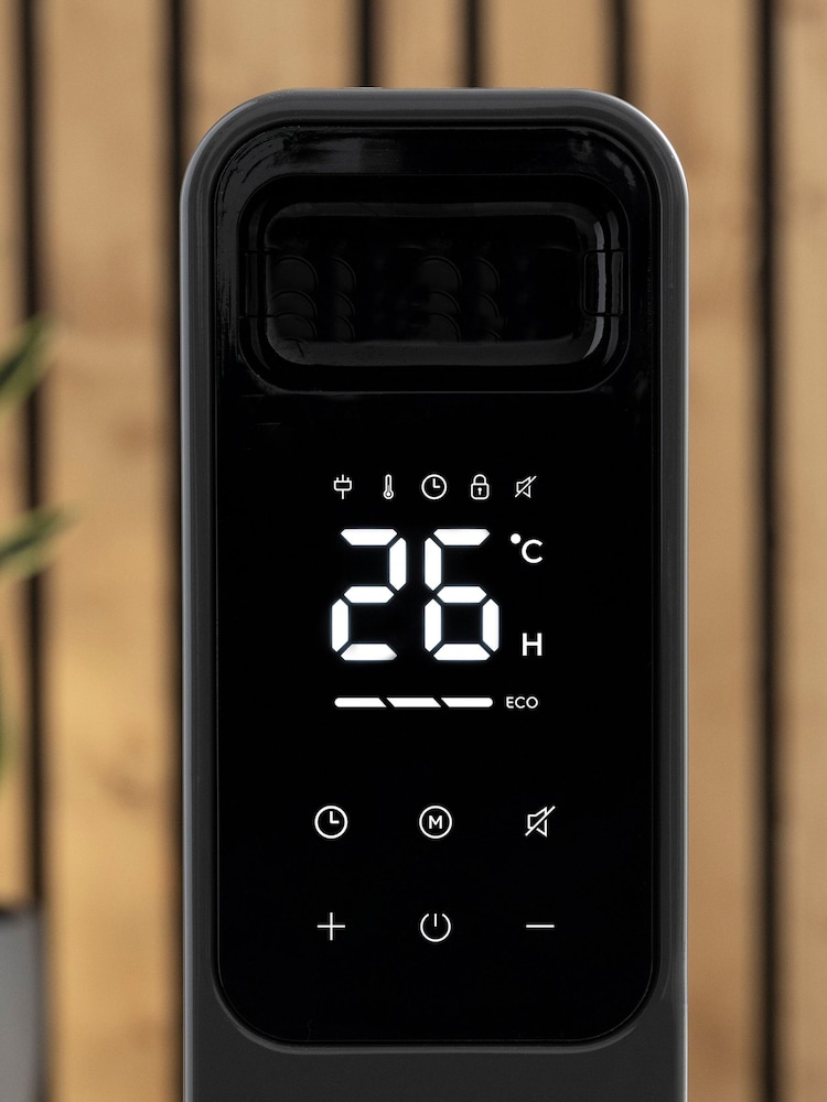 Electrolux Grey 1500W Oil Filled Radiator Heater - Image 2 of 6