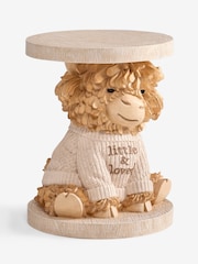 Natural Hamish Highland Cow Bedside Table - Image 3 of 4