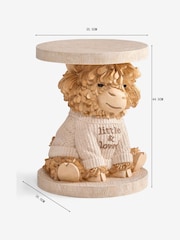 Natural Hamish Highland Cow Bedside Table - Image 4 of 4