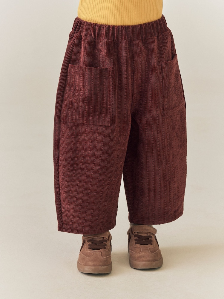 朱古力啡色 - 柔軟燈芯絨長褲（3 個月-7 歲） - 圖片 1，共 8