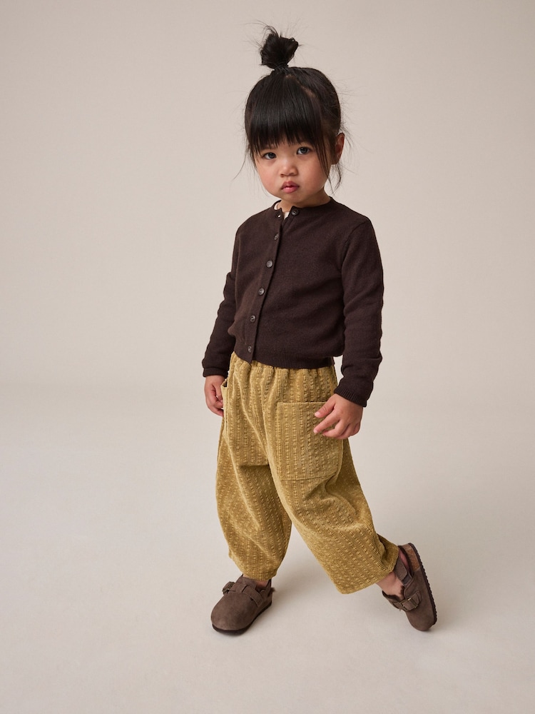 橄欖綠 - 柔軟燈芯絨長褲（3 個月-7 歲） - 圖片 2，共 8