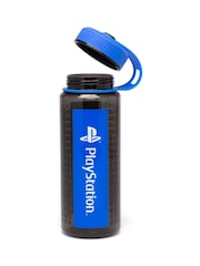 Vanilla Underground Black PlayStation Logo Print & Console Logos Screw Water Bottle - Image 3 of 6