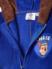 Vanilla Underground Blue Paw Patrol Unisex Chase Applique Face Onesie - Image 7 of 8