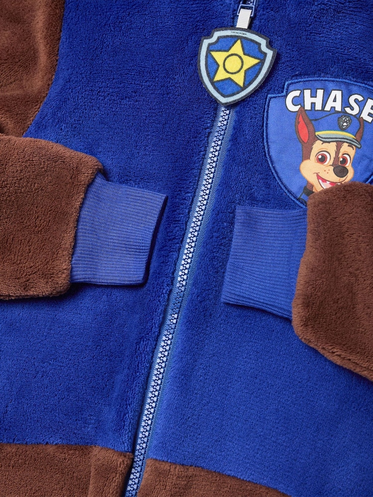 Vanilla Underground Blue Paw Patrol Unisex Chase Applique Face Onesie - Image 8 of 8