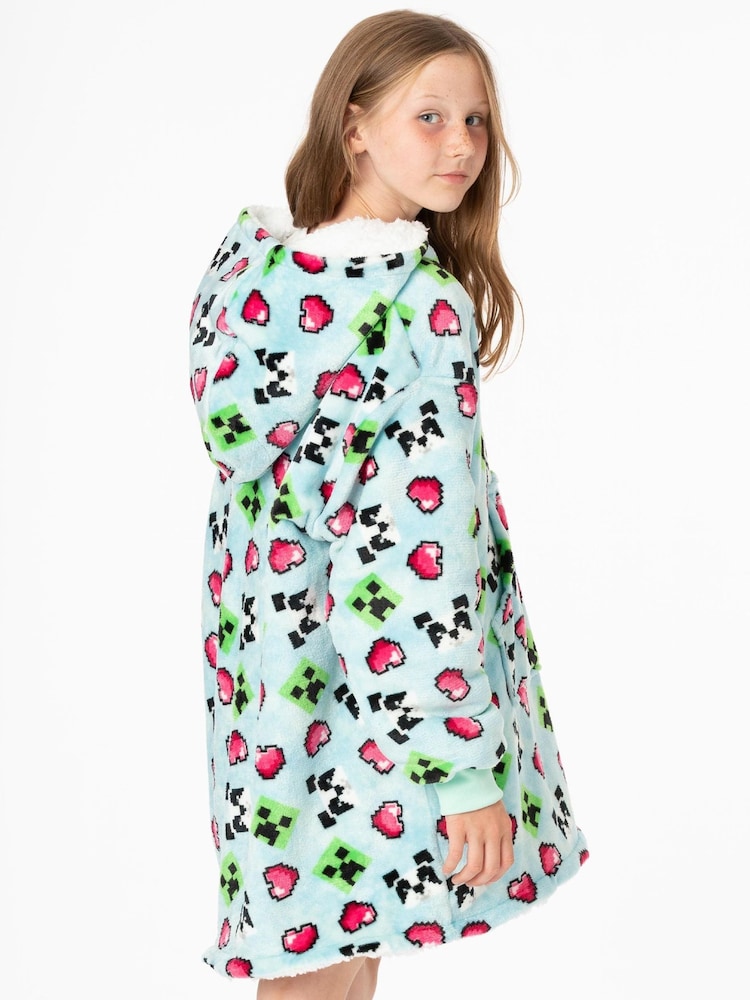 Vanilla Underground Blue Minecraft Blanket Hoodie - Image 2 of 6