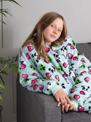 Vanilla Underground Blue Minecraft Blanket Hoodie - Image 5 of 6