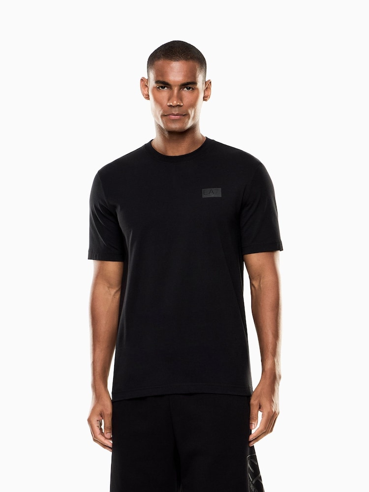 EA7 Logo Black T-Shirt - Image 1 of 7