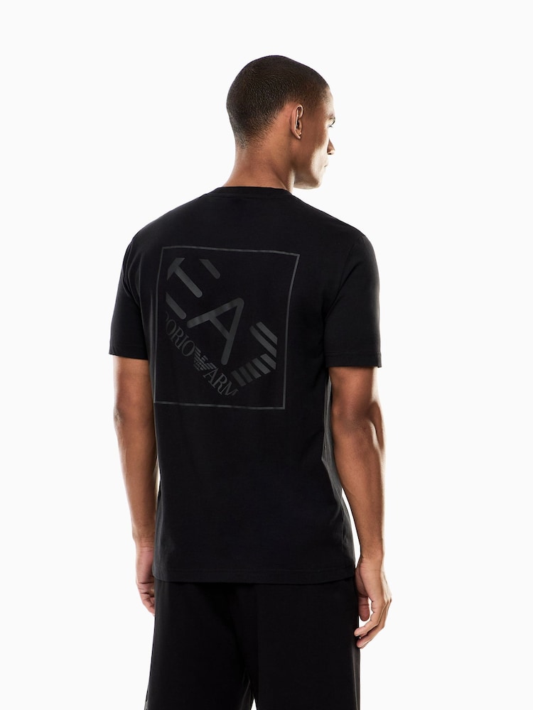 EA7 Logo Black T-Shirt - Image 2 of 7