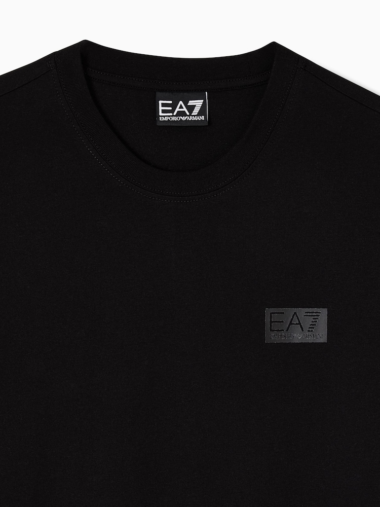 EA7 Logo Black T-Shirt - Image 7 of 7