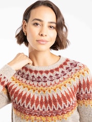 Cream - Weird Fish pulover z vzorcem fairisle Lowell - Slika 5 iz 8