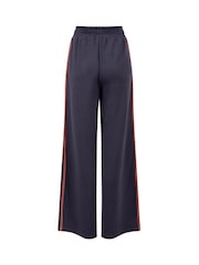 Weird Fish Blue Ivy Jersey Wide Leg Trousers - Image 8 of 8