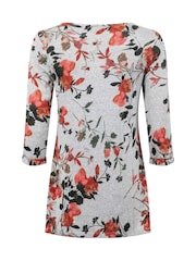 Weird Fish Grey Sidney Brushed Printed Tunic - Image 6 of 6