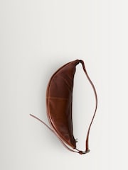 St Agni Brown Adjustable Slim Crescent Bag - Image 4 of 5