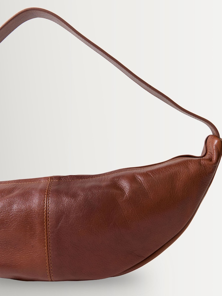 St Agni Brown Adjustable Slim Crescent Bag - Image 5 of 5
