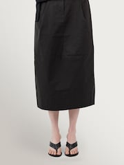 St Agni Black Stitch Detail Thong Wedge - Image 3 of 7