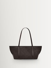 St Agni Brown Woven Slim Bateau Tote - Image 1 of 6