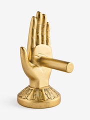 Rockett St George Gold Hand Toilet Roll Holder - Image 5 of 6