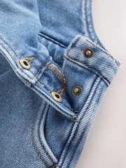 Dark Blue Denim Cosy Fleece Lined Dungarees (3mths-7yrs) - Image 8 of 9