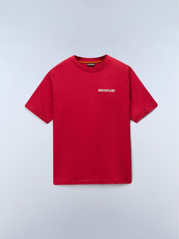 Napapijri Red Matcha Back Graphic T-Shirt - Image 1 of 2