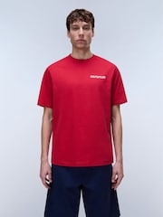Napapijri Red Matcha Back Graphic T-Shirt - Image 3 of 7