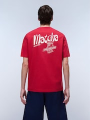Napapijri Red Matcha Back Graphic T-Shirt - Image 4 of 7
