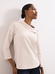 Phase Eight Brown Remy Textured Top - Image 1 of 7