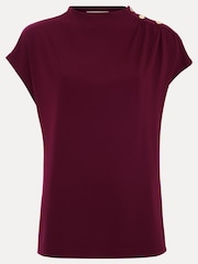 Phase Eight Red Paige Ponte Top - Image 7 of 7