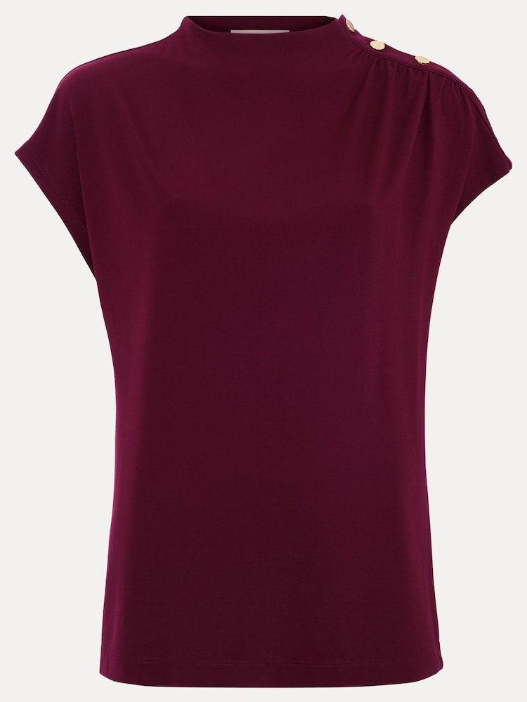 Phase Eight Red Paige Ponte Top - Image 7 of 7