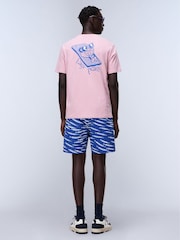Napapijri Pink Easy Peasy Lemon Back Graphic T-Shirt - Image 1 of 7