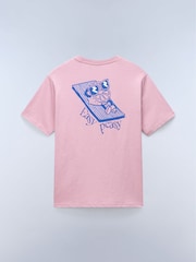 Napapijri Pink Easy Peasy Lemon Back Graphic T-Shirt - Image 7 of 7